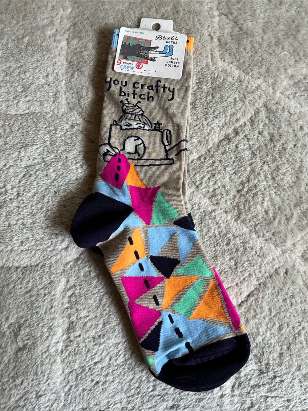 Blue Q You Craft B Socks